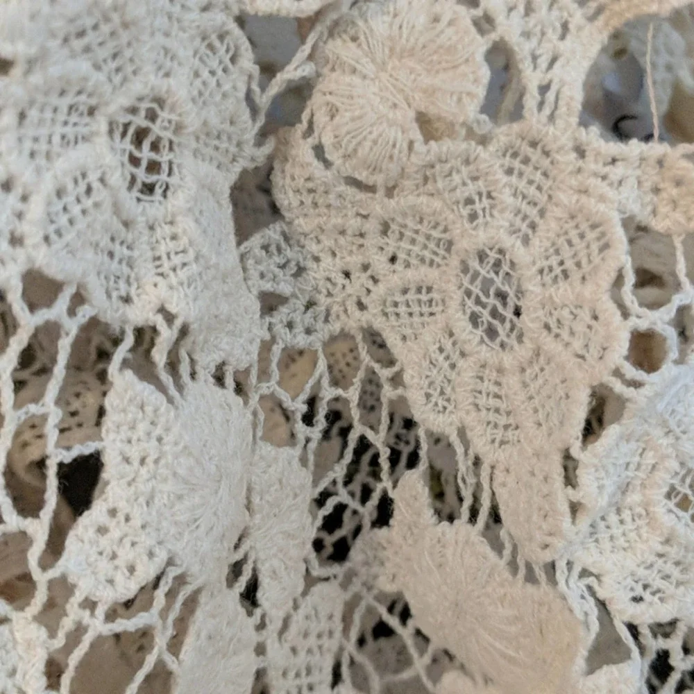 Buzz Racerback Lace Tank Top Cream - Picture 8 of 8